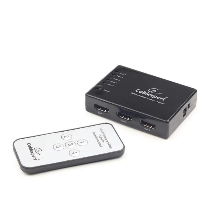 Gembird Switch con interface HDMI, 5 puertos (DSW-HDMI-53)