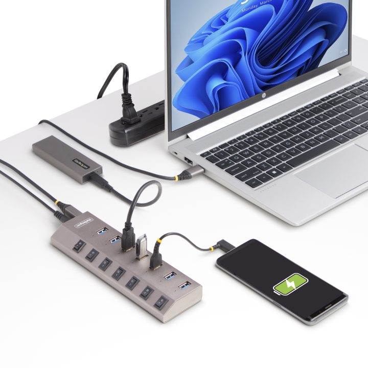 StarTech.com Hub USB-C de 7 Portas USB-A - Repartidor USB Tipo C com…