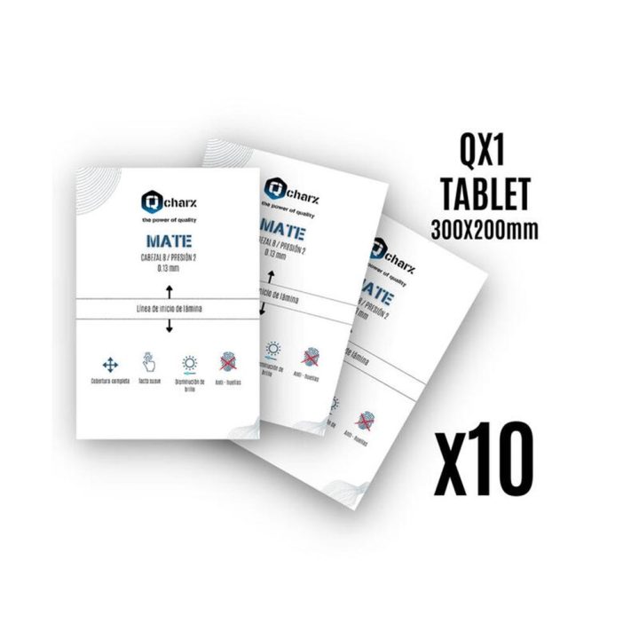 Qcharx international Front Screen Protectors Qcharx Tablet Matte QX1…