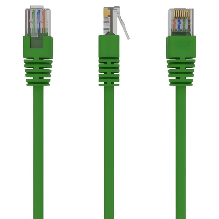 Gembird PP12-1M/G cabo de rede Verde Cat5e