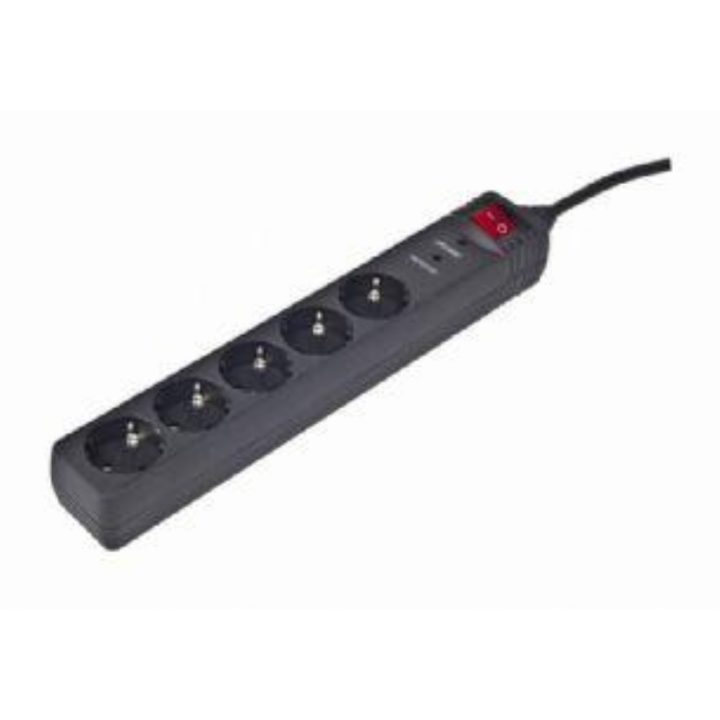 Gembird Regleta P/sobretensiones,5 enchufes 4,5m (SPG5-C-15)