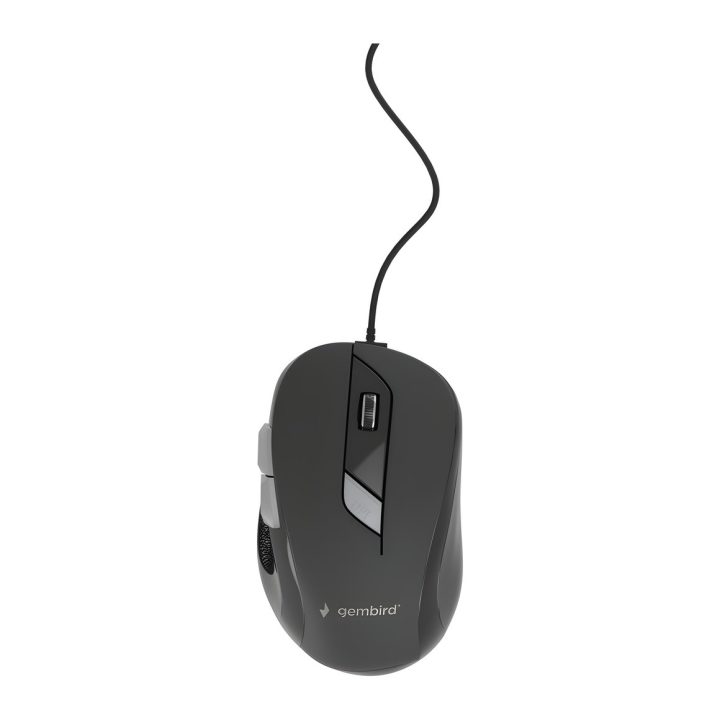 Gembird MUS-6B-01 ratón Oficina Ambidextro USB tipo A Óptico 1600 DPI