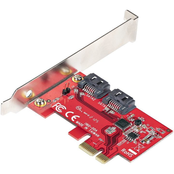 StarTech.com PCIe SATA Card - 2-Port 6Gbps SATA PCI Express…