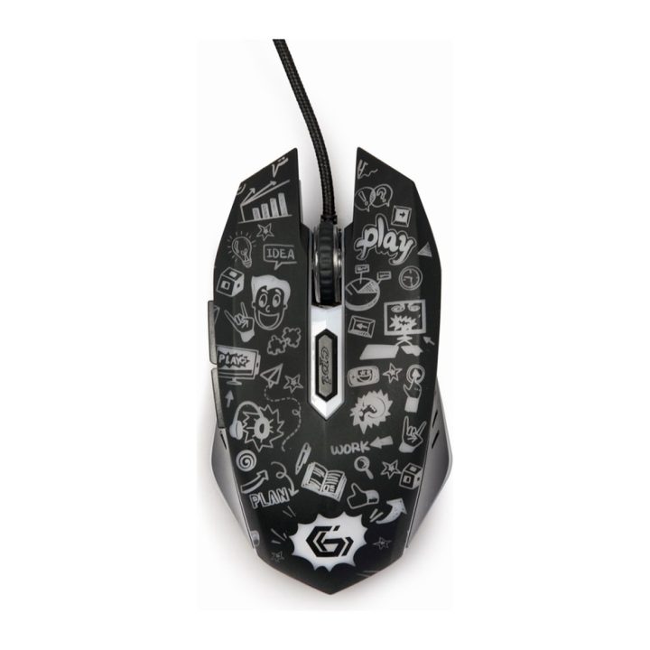 Gembird MUS-6B-GRAFIX-01 ratón Oficina mano derecha USB tipo A Óptico…