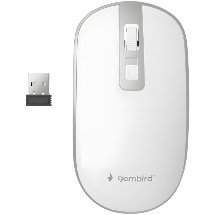Gembird MUSW-4B-06-WS ratón Oficina Ambidextro RF inalámbrico Óptico…