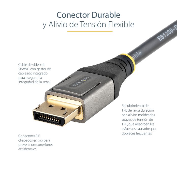 StarTech.com Cabo DisplayPort 1.4 de 4m Certificado VESA - 8K a 60Hz…