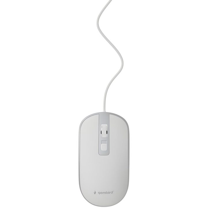 Gembird MUS-4B-06-WS Ambidextrous Optical Mouse USB Type-A 1200 DPI