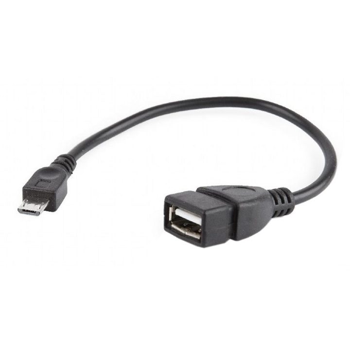 Gembird USB 2.0 OTG Micro B/M - A/H Cable 15 cm Black (A-OTG-AFBM-03)