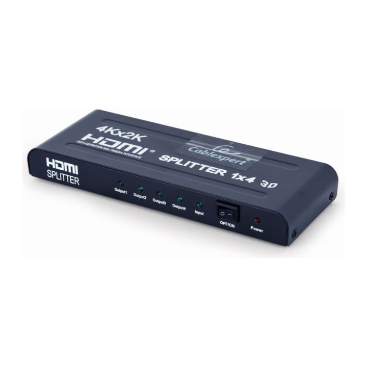 Gembird 4-Port HDMI Splitter Black (DSP-4PH4-02)