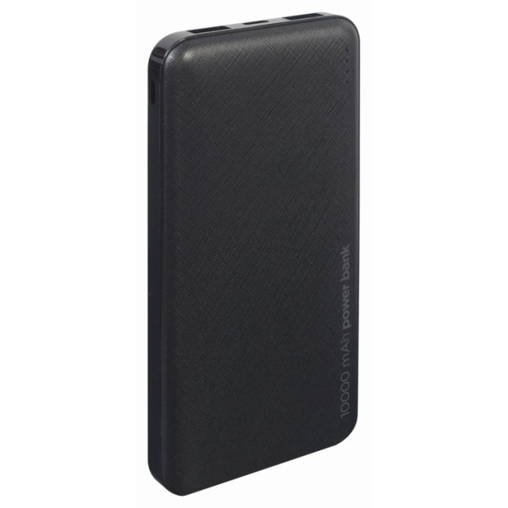 Gembird PB10-02 batería externa Polímero de litio 10000 mAh Negro