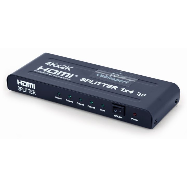 Gembird 4-Port HDMI Splitter Black (DSP-4PH4-02)
