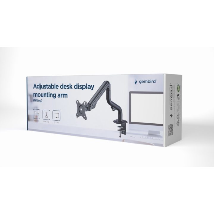 Gembird MA-DA1-02 32" Desktop Monitor Stand Black