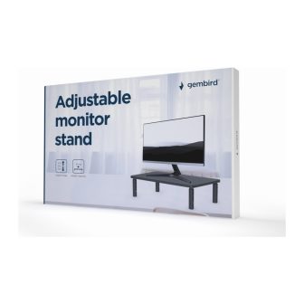 Gembird MS-TABLE-01 soporte para monitor Escritorio Negro