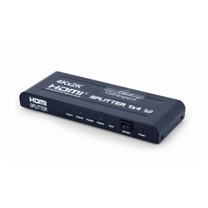 Gembird 4-Port HDMI Splitter Black (DSP-4PH4-02)