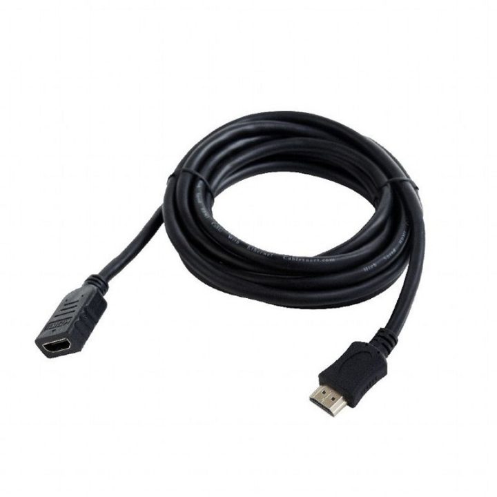 Gembird HDMI (M)-(F) Ethernet Cable 1.8 m Black (CC-HDMI4X-6)