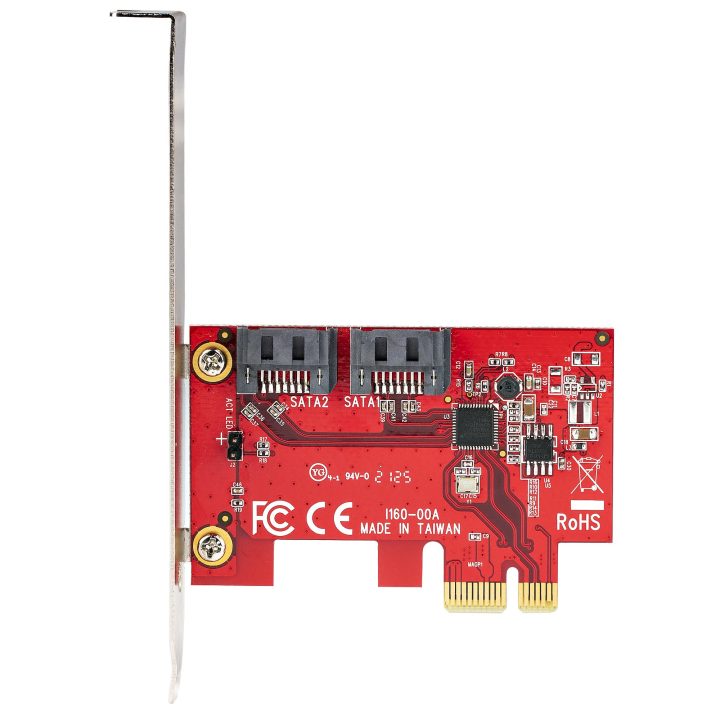 StarTech.com PCIe SATA Card - 2-Port 6Gbps SATA PCI Express…