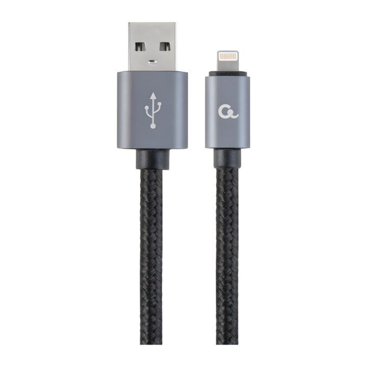 Gembird CCB-MUSB2B-AMLM-6 Lightning Connector Cable 1.8 m Black