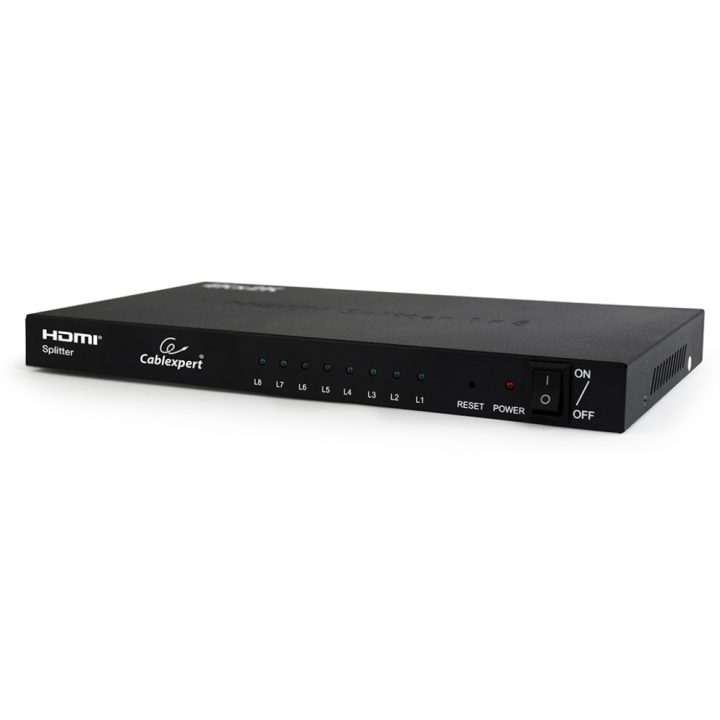 Gembird 8-Port HDMI Splitter Supports 3D Video (DSP-8PH4-03)