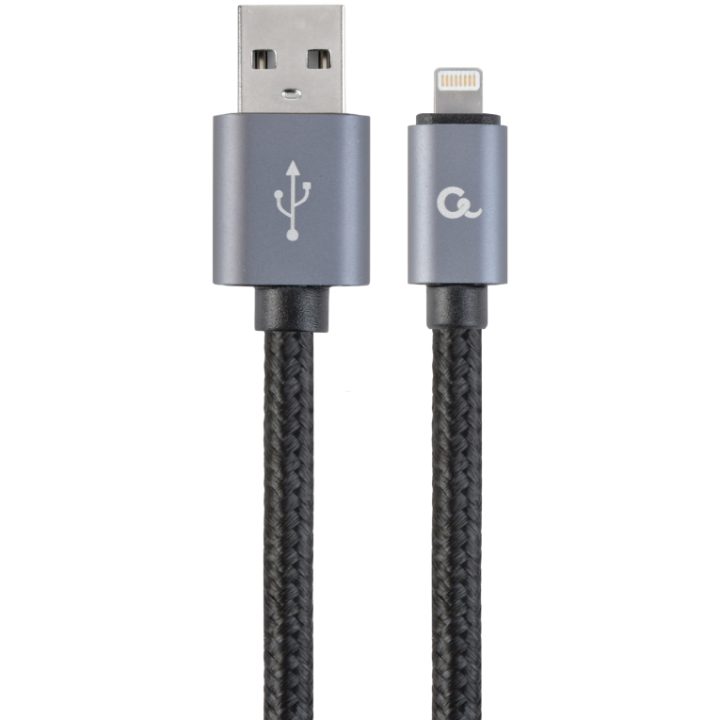 Gembird CCB-MUSB2B-AMLM-6 Lightning Connector Cable 1.8 m Black