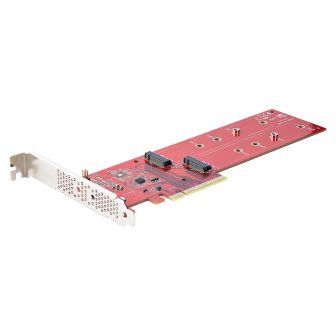 StarTech.com PCIe Adapter Card for 2 M.2 SSDs, PCI Express x8 or x16…
