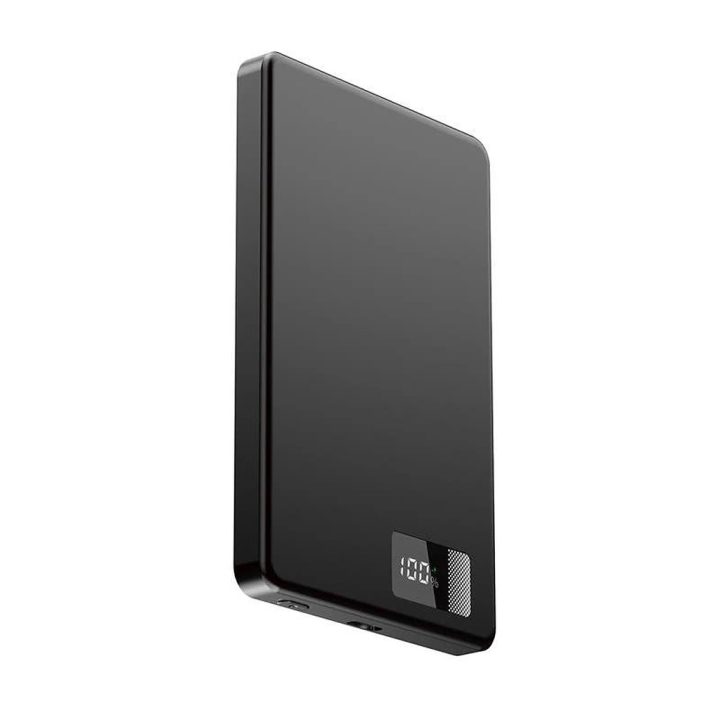 Powerbank magnética LCD Gembird com 15W 5000mAh (PB05-WPC15M-LCD-01)