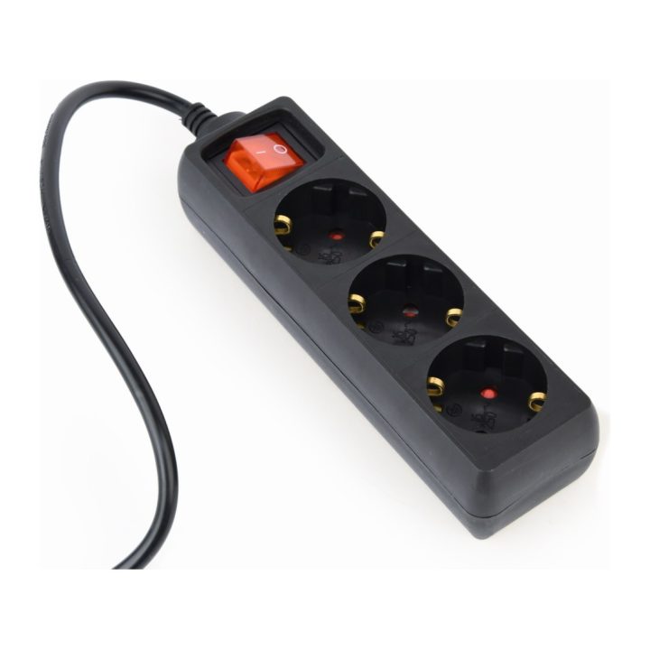 Gembird Regleta ali UPS 3 Schuko C14,0,6 m (EG-PSU3-01)