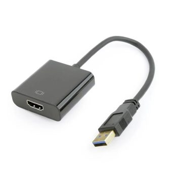 Gembird Adaptador de pantalla USB a HDMI, negro (A-USB3-HDMI-02)