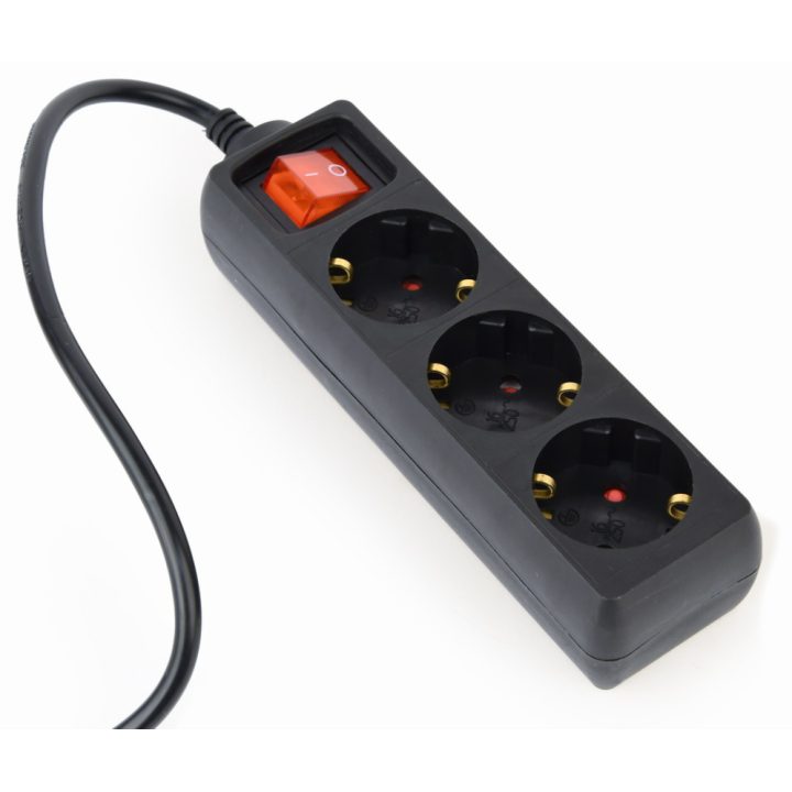 Gembird Regleta ali UPS 3 Schuko C14,0,6 m (EG-PSU3-01)