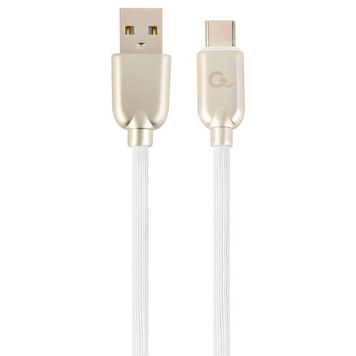 Cablexpert CC-USB2R-AMCM-2M-W USB Cable USB 2.0 USB A USB C White