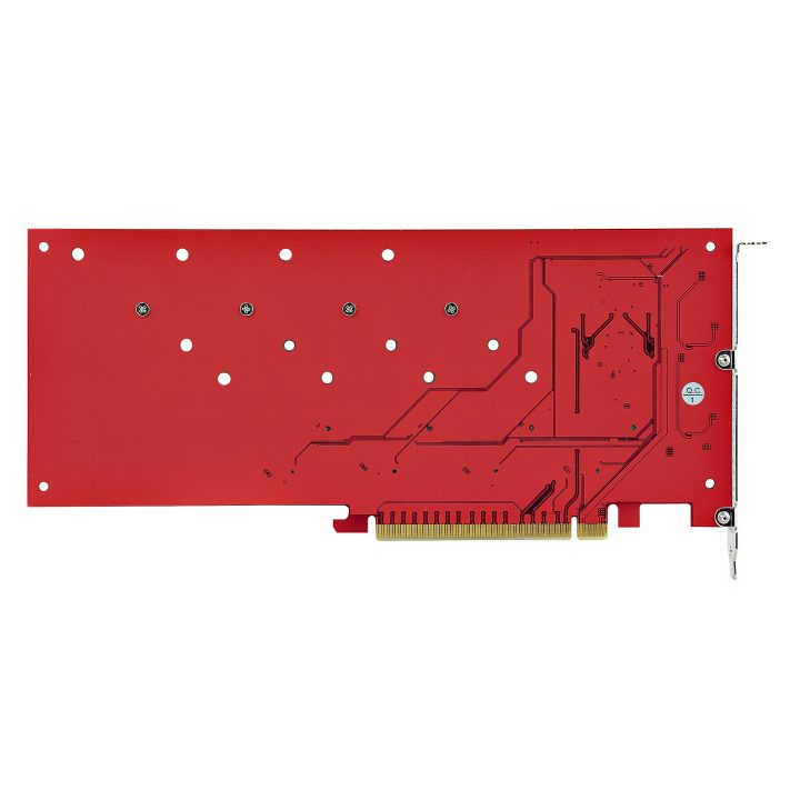 StarTech.com 4x M.2 PCIe Adapter Card, PCIe x16 to 4 NVMe or M.2 SSDs…