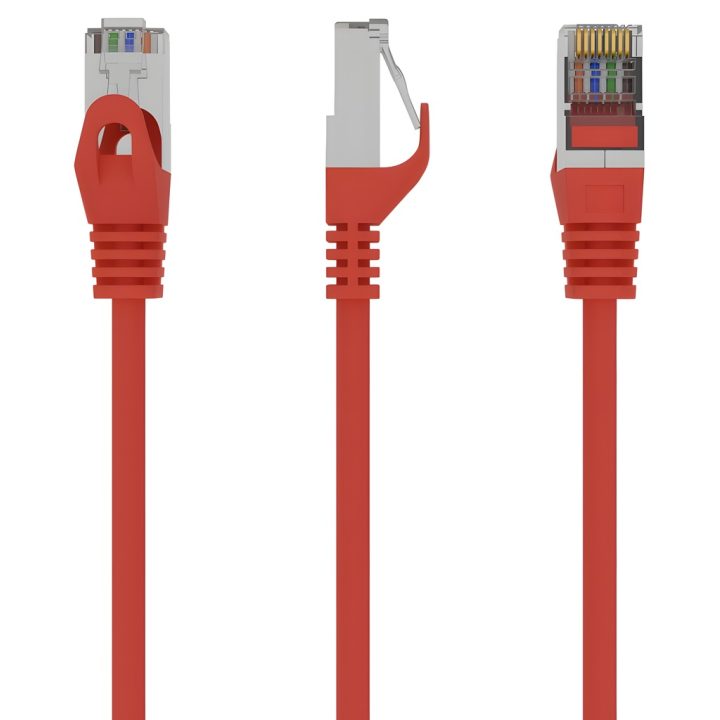 Gembird PP6-0.5M/R cabo de rede Vermelho 0,5 m Cat6 F/UTP (FTP)
