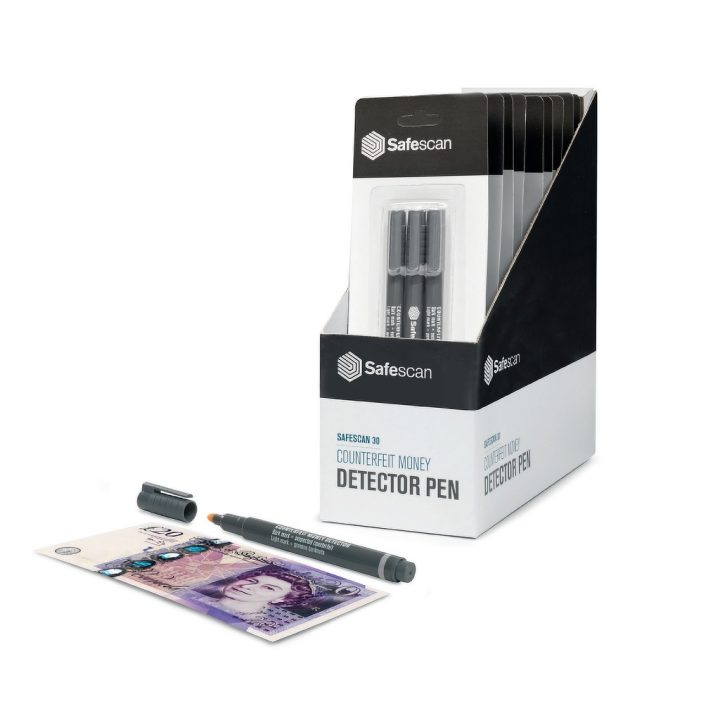 Pack of 3 Safescan 30 Counterfeit Money Detector Pens Safescan…