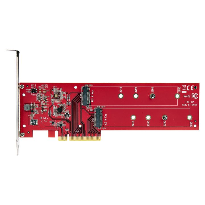 StarTech.com PCIe Adapter Card for 2 M.2 SSDs, PCI Express x8 or x16…