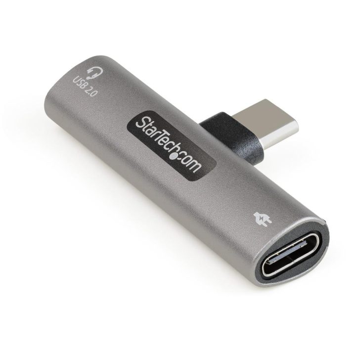 StarTech.com Adaptador de Áudio e Carregamento USB-C - Adaptador de…