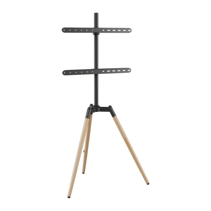 Gembird TVS-65S-01 TV Stand 65" Black, Wood