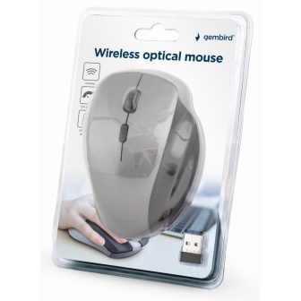 Gembird MUSW-6B-02-BG ratón Oficina mano derecha RF inalámbrico…