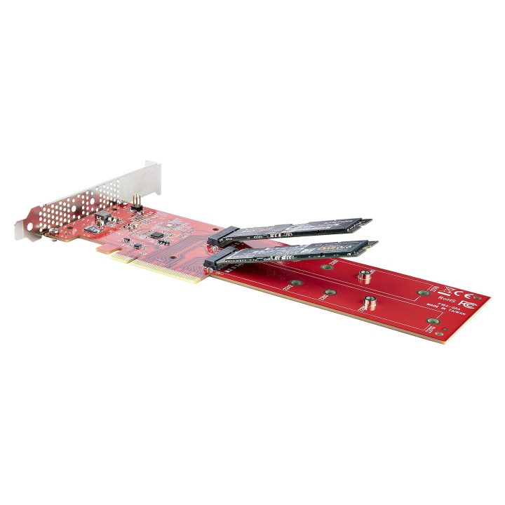 StarTech.com Placa PCIe Adaptadora para 2 SSDs M.2, PCI Express x8 ou…