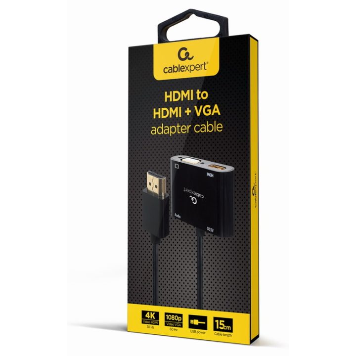 Gembird A-HDMIM-HDMIFVGAF-01 HDMI, VGA interface card and adapter