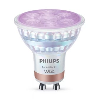 Philips Smart LED Bulb RGB GU10 Glass, 345 lm, 2-pack