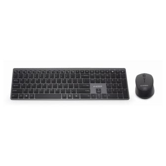 Gembird Kit Teclado+Ratón Inalámbr. Pro Slim Negro…