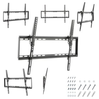 Gembird WM-70T-03 soporte para TV 70" Negro