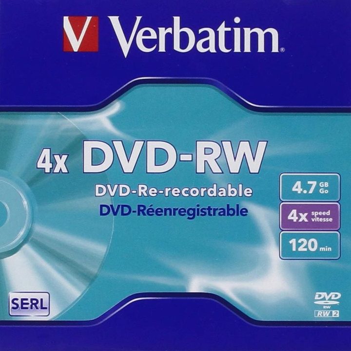 Verbatim DVD-RW 4.7GB 4x 5-pack Advanced SERL (43285)