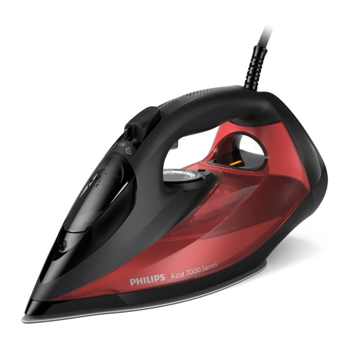 Philips 7000 series DST7022/40 Ferro a vapor HV em preto/vermelho