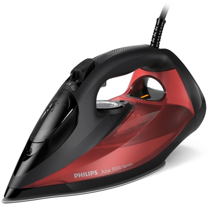 Philips 7000 series DST7022/40 Ferro a vapor HV em preto/vermelho