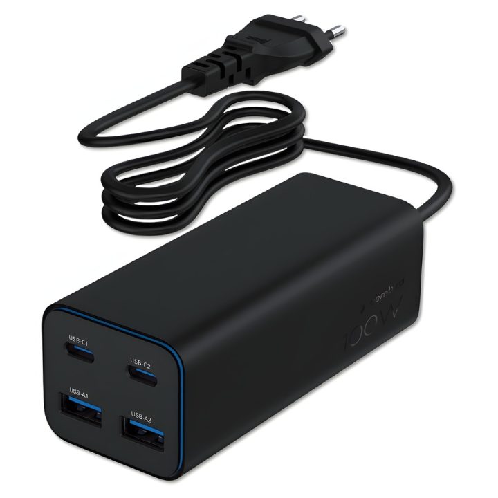 Gembird TA-UC-2A2C-PD100-01-BK Mobile Device Charger Portable…