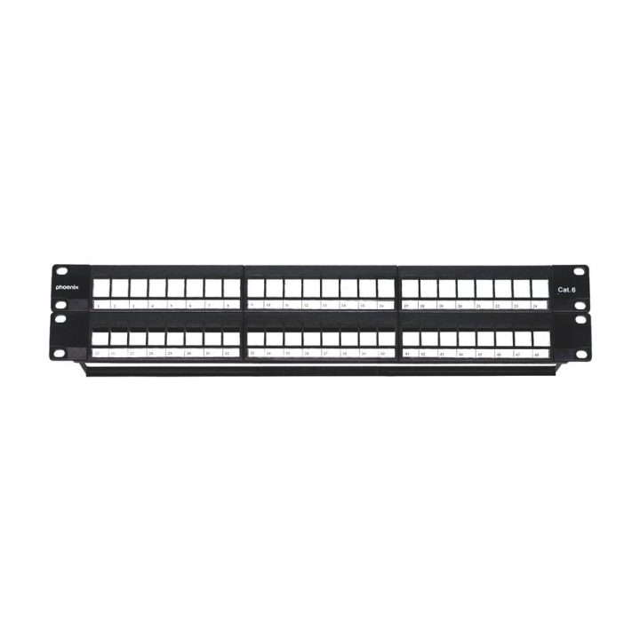 Phoenix technologies Phoenix empty patch panel for 48-port rack…