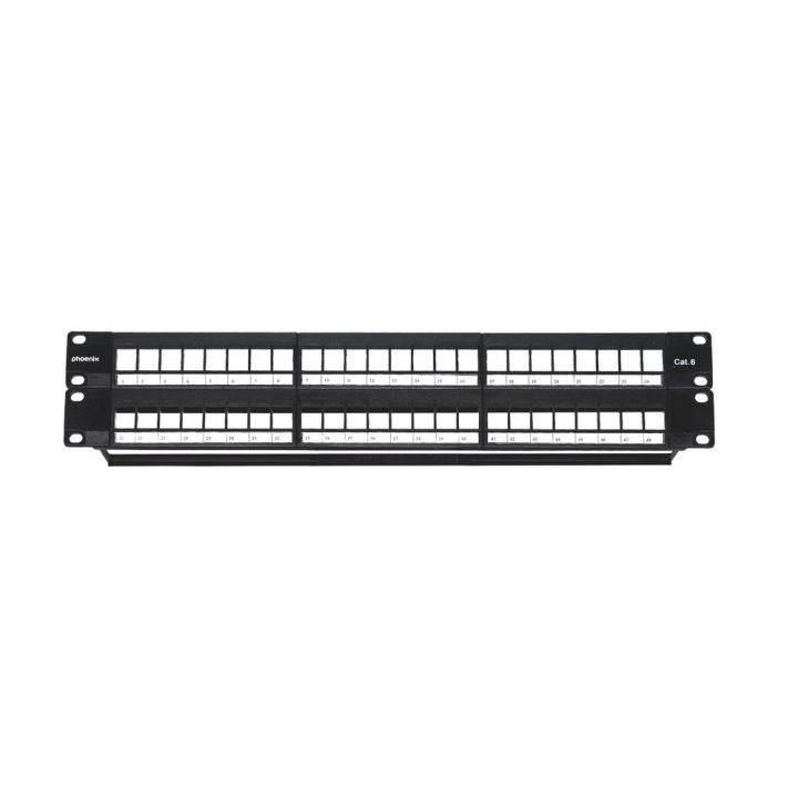 Phoenix technologies Phoenix patch panel vazio para rack de 48 portas…