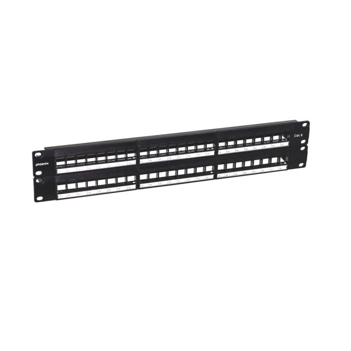 Phoenix technologies Phoenix patch panel vazio para rack de 48 portas…