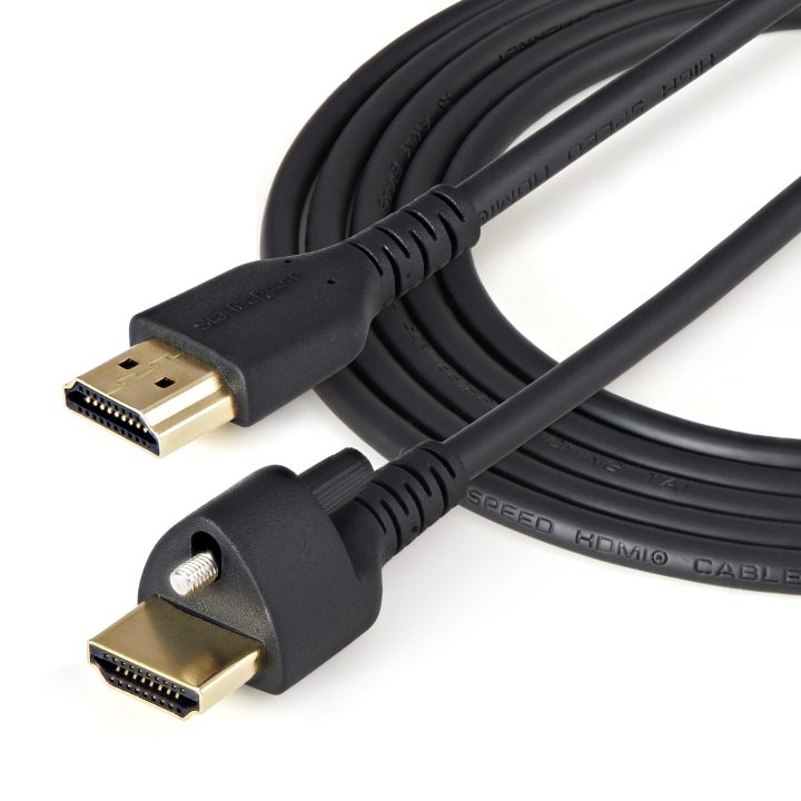 StarTech.com Cable Delgado de 2m HDMI con Tornillos de Fijación - HDR…