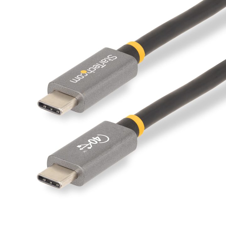StarTech.com 1m USB4 Cable - USB-IF Certified USB-C Cable 40Gbps -…